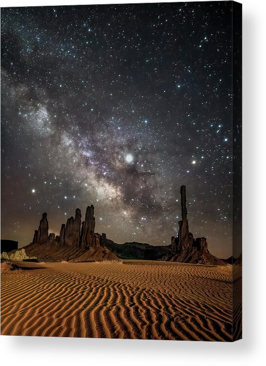 American Southwest Acrylic Print featuring the photograph Jupiter's Staircase #1 by James Capo