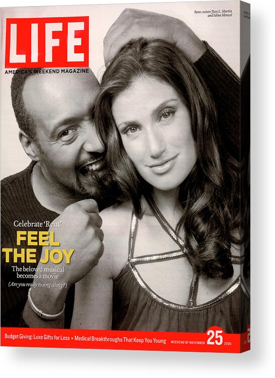 Jesse L. Martin Acrylic Print featuring the photograph LIFE Cover November 25, 2005 #1 by Karina Taira