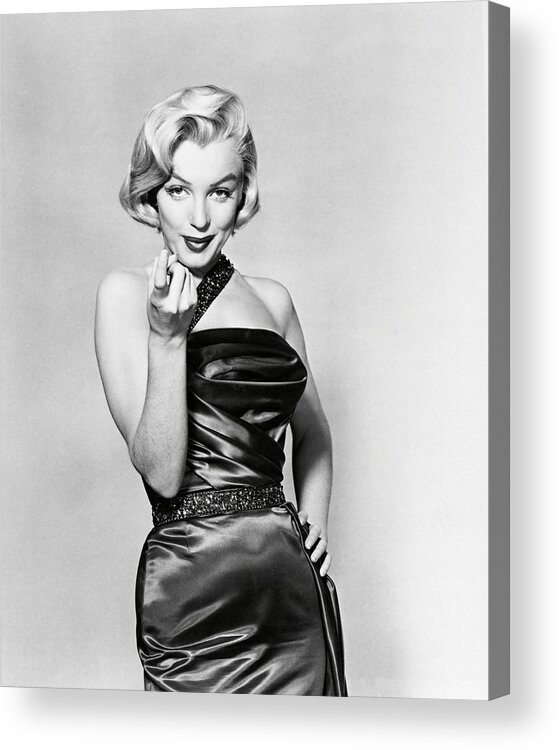 Marilyn Monroe Acrylic Print featuring the photograph MARILYN MONROE in GENTLEMEN PREFER BLONDES -1953-. #1 by Album