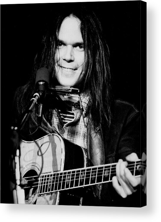 San Francisco Acrylic Print featuring the photograph Neil Young Live #1 by Larry Hulst