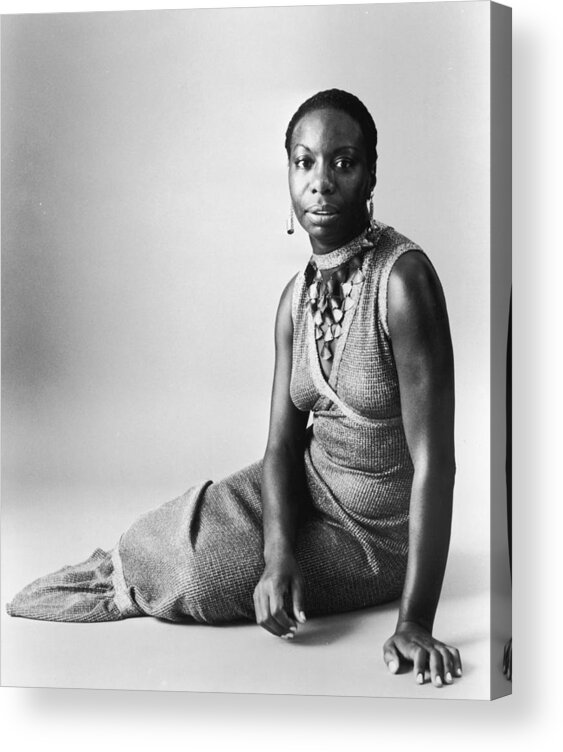 Singer Acrylic Print featuring the photograph Nina Simone #1 by Hulton Archive