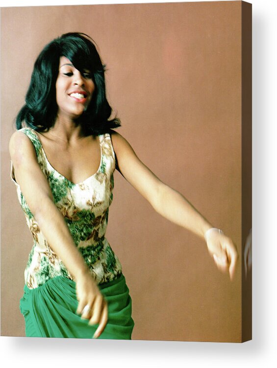 People Acrylic Print featuring the photograph Tina Turner Portrait Session #1 by Michael Ochs Archives