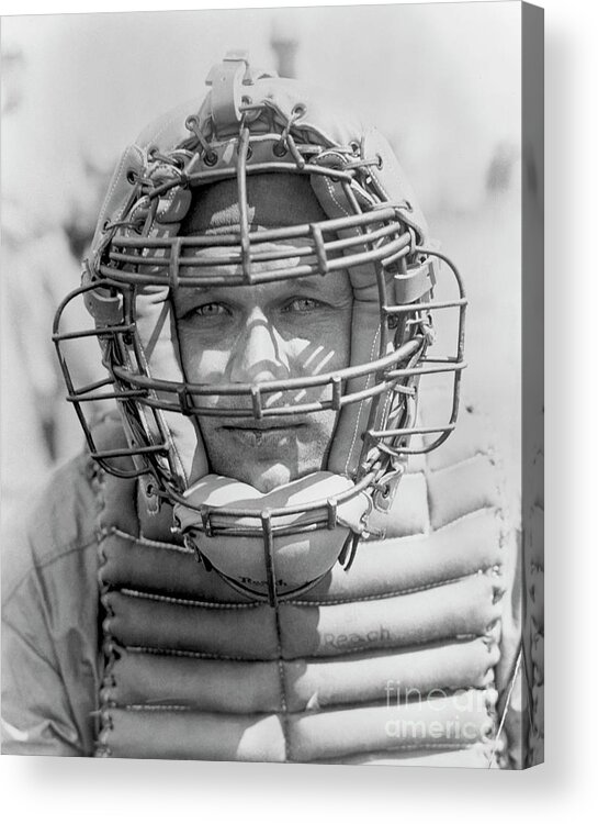 Baseball Catcher Acrylic Print featuring the photograph National Baseball Hall Of Fame Library by National Baseball Hall Of Fame Library