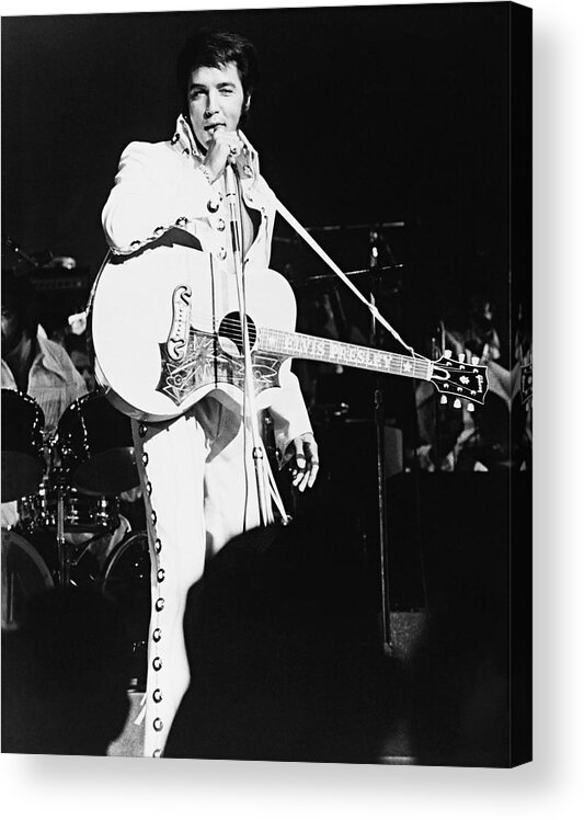 Elvis Presley Acrylic Print featuring the photograph ELVIS PRESLEY in ELVIS THAT'S THE WAY IT IS -1970-. #2 by Album