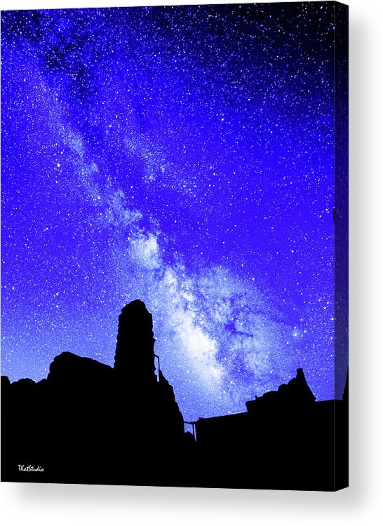 2018 Acrylic Print featuring the photograph The Milky Way Over the Crest House #3 by Tim Kathka