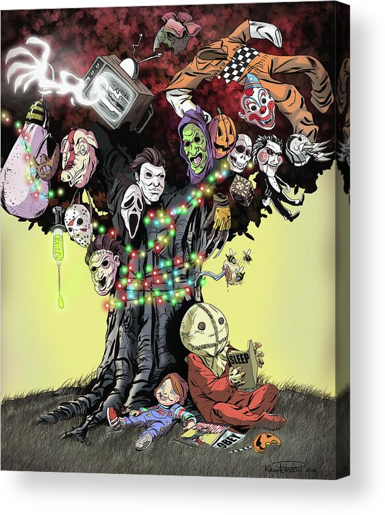 Horror Acrylic Print featuring the digital art 23 by Kynn Peterkin