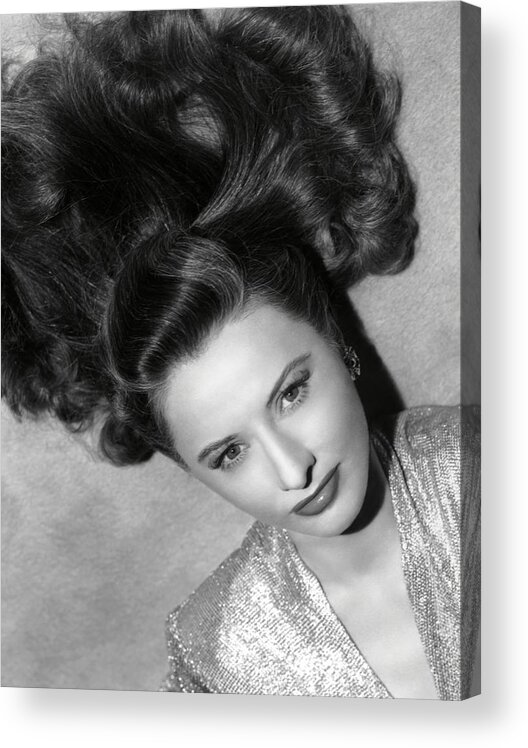 Barbara Stanwyck Acrylic Print featuring the photograph Barbara Stanwyck . #3 by Album