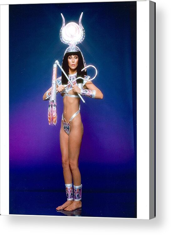 Singer Acrylic Print featuring the photograph Cher Portrait Session #3 by Harry Langdon