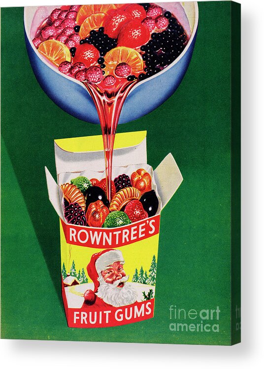 1950-1959 Acrylic Print featuring the photograph Rowntrees Fruit Gums #7 by Picture Post