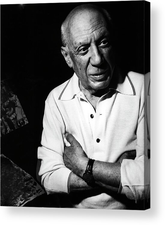 Pablo Picasso Acrylic Print featuring the photograph Pablo Picasso #8 by Gjon Mili