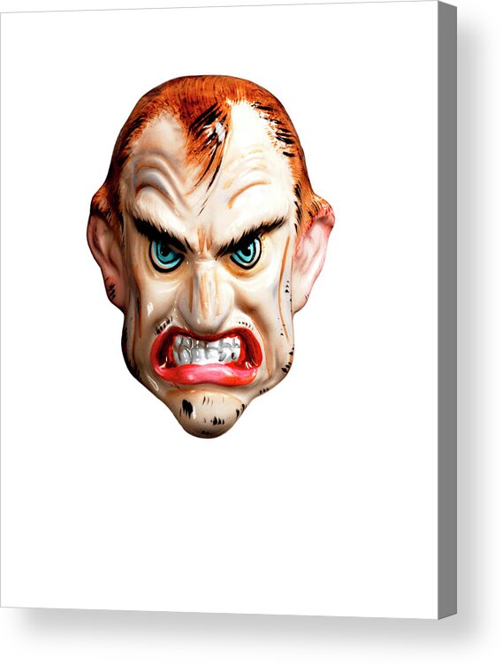 Adult Acrylic Print featuring the drawing Angry, Crazed Man by CSA Images