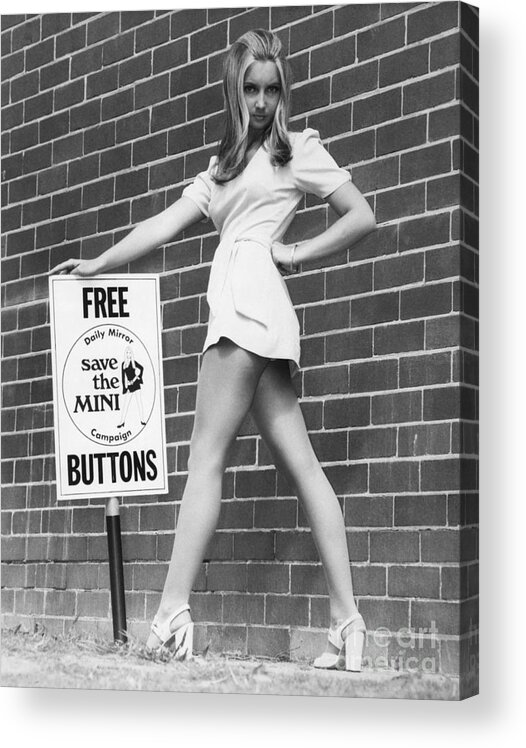 People Acrylic Print featuring the photograph Australian Save The Mini Campaign by Bettmann