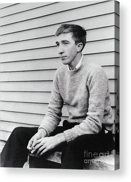 People Acrylic Print featuring the photograph Author John Updike by Bettmann