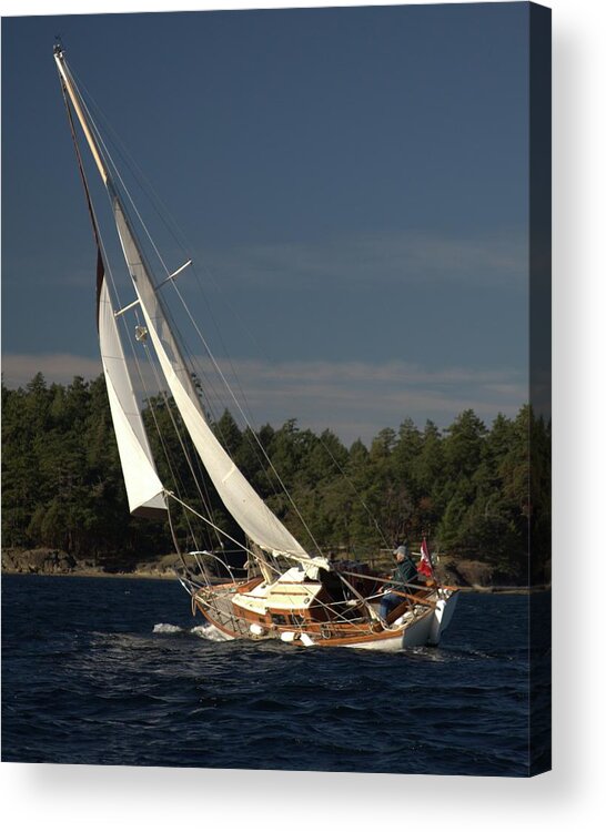 Sloop Acrylic Print featuring the photograph Balance by Fred Bailey