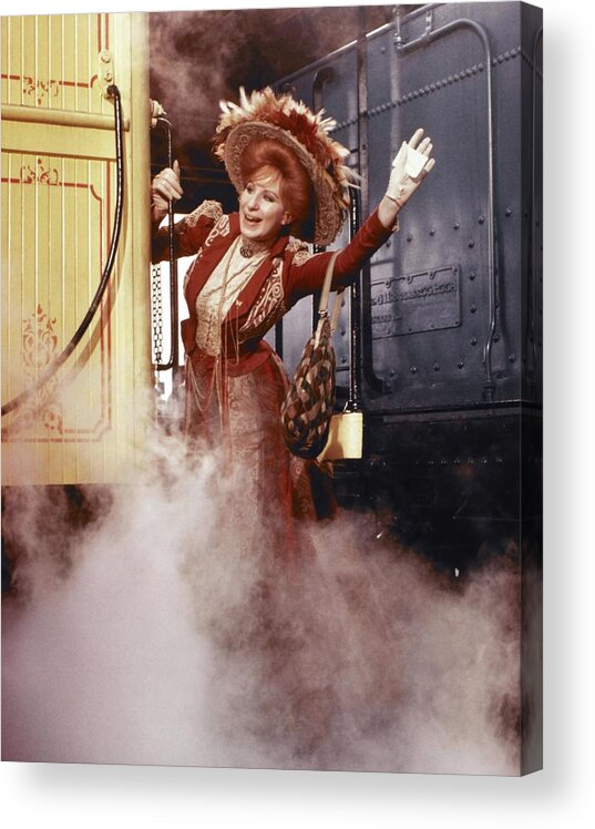 Barbra Streisand Acrylic Print featuring the photograph BARBRA STREISAND in HELLO, DOLLY -1969-. by Album
