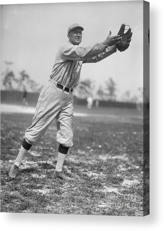 People Acrylic Print featuring the photograph Baseball Player Ty Cobb by Bettmann