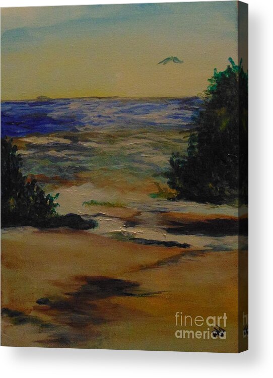 Plen Aire Acrylic Print featuring the painting Before the Fog by Saundra Johnson