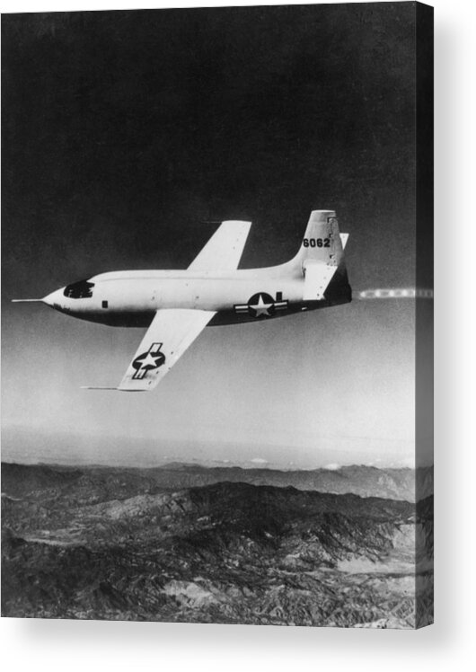 Supersonic Airplane Acrylic Print featuring the photograph Bell X-1 by Keystone