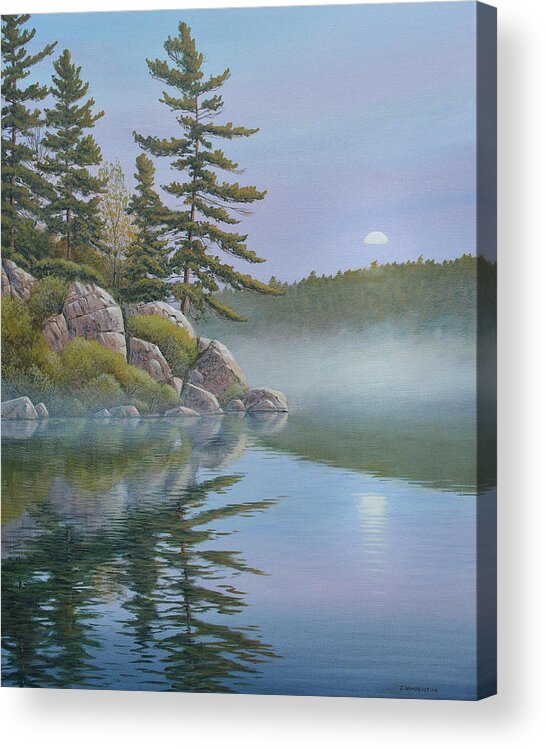 Jake Vandenbrink Acrylic Print featuring the painting Calm Reflection by Jake Vandenbrink