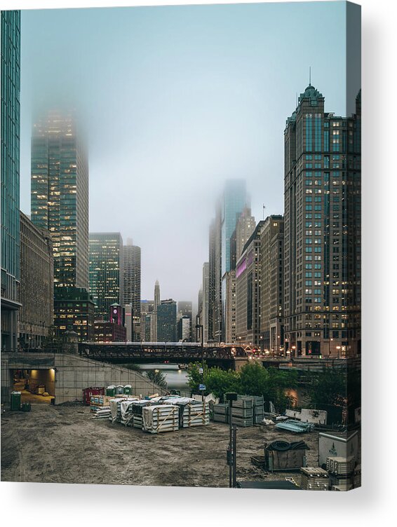 Chicago Acrylic Print featuring the photograph Chi Chalky by Nisah Cheatham