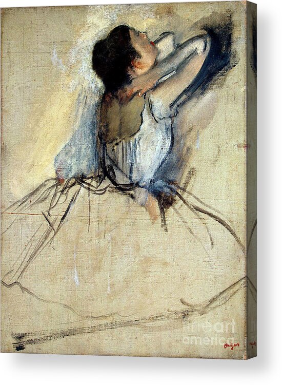 A Ballerina (Danseuse à la barre), about 1880 by Edgar Degas - Paper Print  - Isabella Stewart Gardner Museum - Custom Prints and Framing