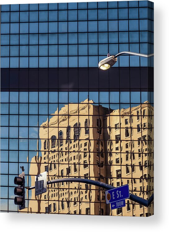 Building Acrylic Print featuring the photograph E Street by Joseph Smith