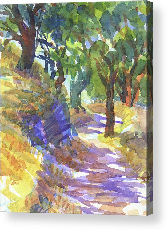 California Acrylic Print featuring the painting East Bay Trail by Judith Kunzle