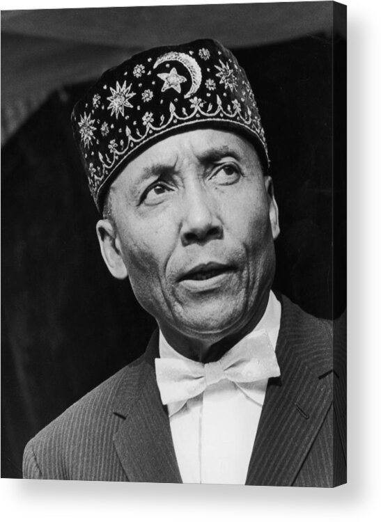 Elijah Muhammad - Religious Leader Acrylic Print featuring the photograph Elijah Muhammad by Hulton Archive