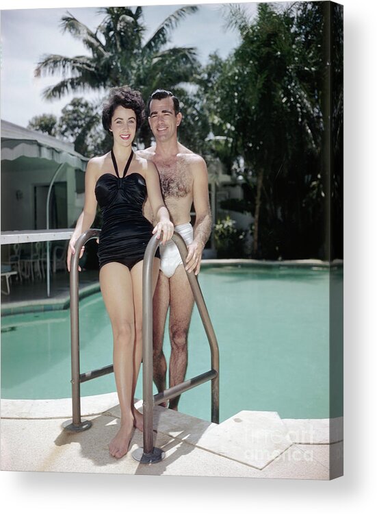 Child Acrylic Print featuring the photograph Elizabeth Taylor And William D. Pawley by Bettmann