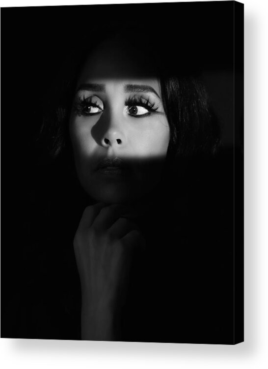 Woman Acrylic Print featuring the photograph Eyes Talk by Jeremy Rizzi