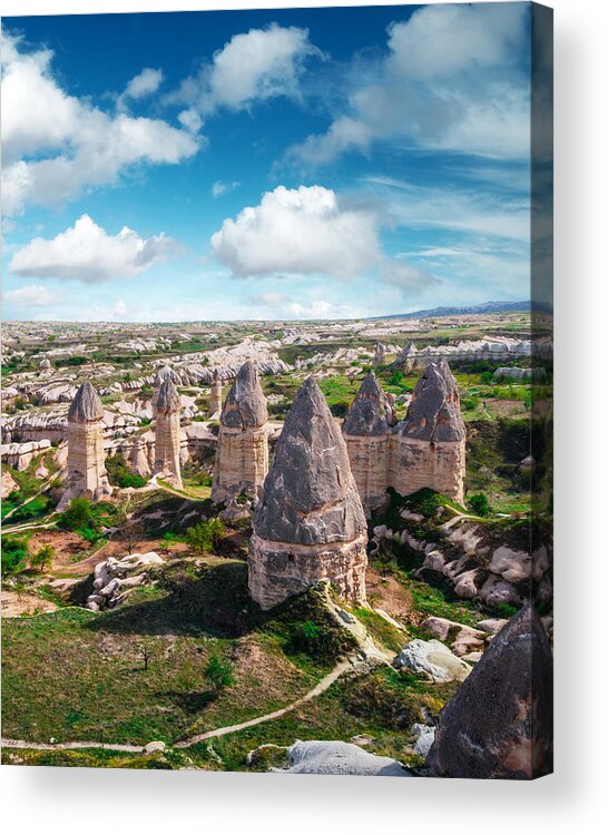 Landscape Acrylic Print featuring the photograph Famous Love Valley In Cappadocia by Ivan Kmit
