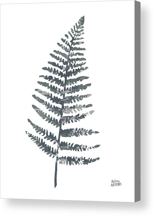 Botanical Acrylic Print featuring the mixed media Fern I by Melissa Averinos