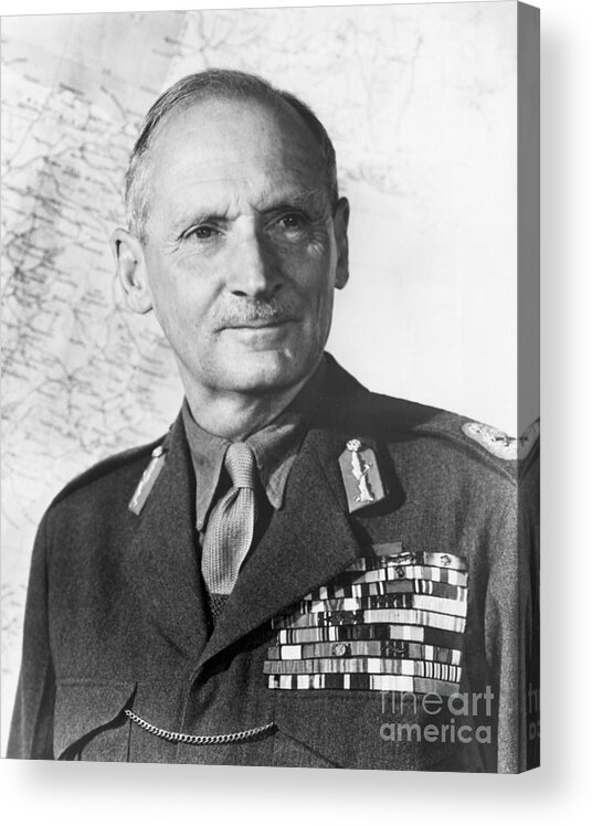People Acrylic Print featuring the photograph Field Marshal Viscount Montgomery by Bettmann
