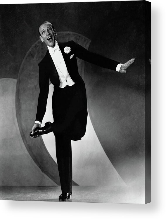 Fred Astaire Acrylic Print featuring the photograph Fred Astaire Dancing In The Studio by Ernest Bachrach