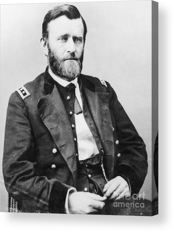 Mature Adult Acrylic Print featuring the photograph General Ulysses S. Grant In Uniform by Bettmann