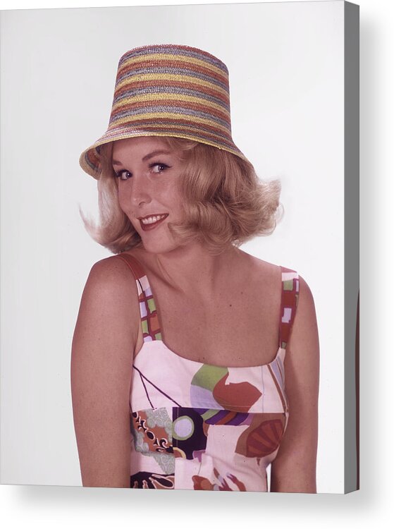 California Acrylic Print featuring the photograph Girl In Vintage Hat by Tom Kelley Archive