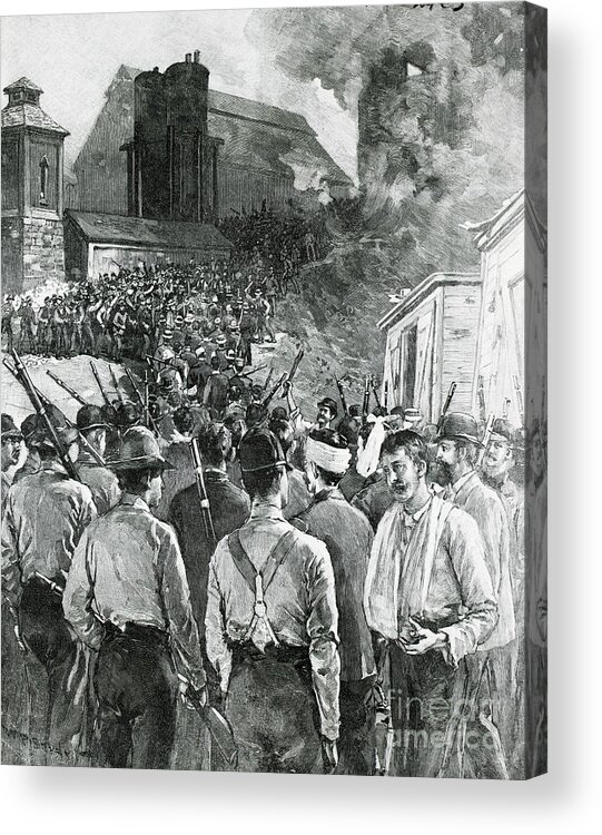 Employment And Labor Acrylic Print featuring the photograph Homestead Strike by Bettmann