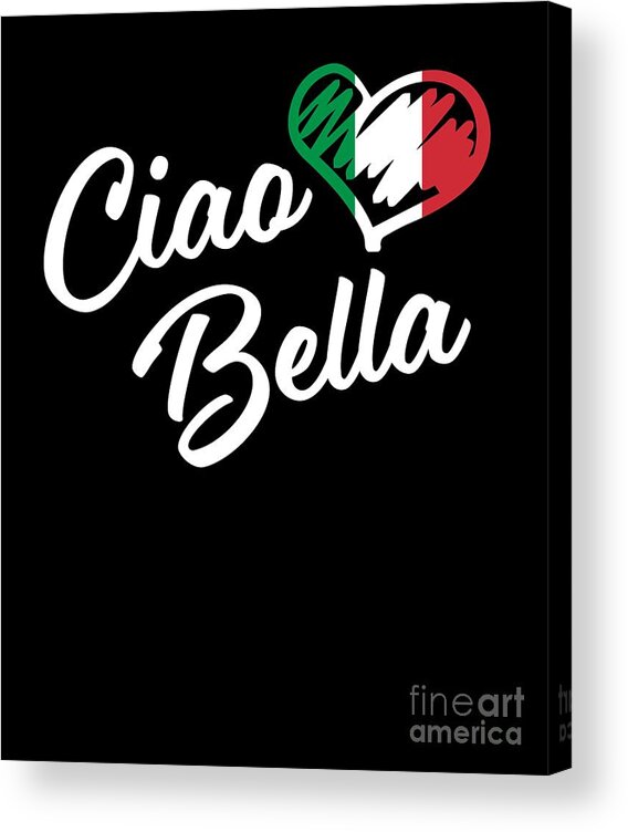 Multicolor 18x18 cute italian gifts Bella Gifts-Hello Italian Heart Love Italy Ciao Beautiful Throw Pillow 