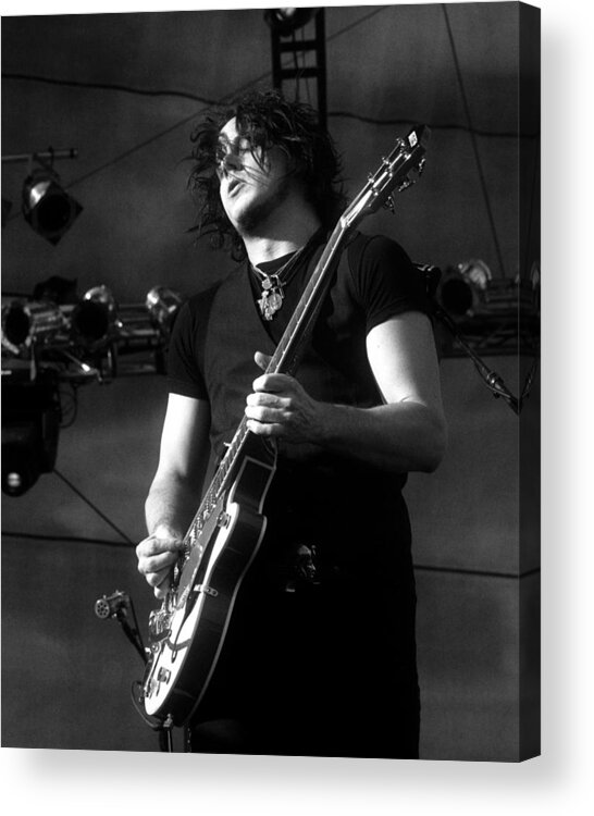 Jack White Acrylic Print featuring the photograph Jack White Live by Larry Hulst