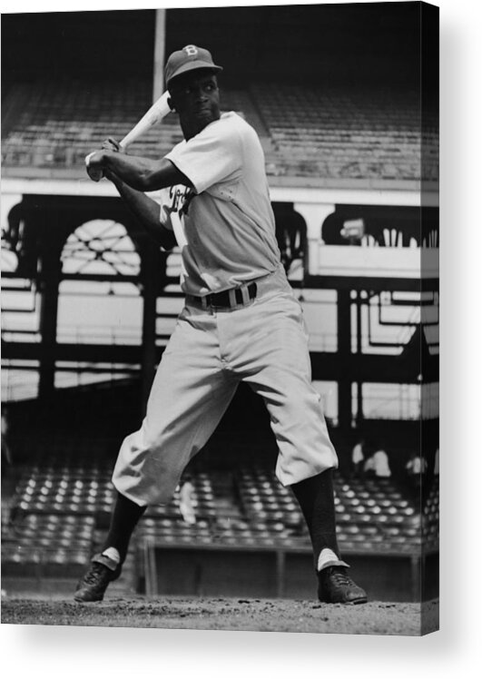 People Acrylic Print featuring the photograph Jackie Robinson by Archive Photos