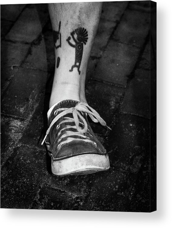 Foot Acrylic Print featuring the photograph Keeping Time by Vicky Edgerly