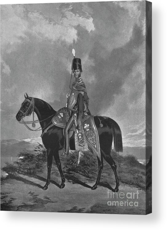 Engraving Acrylic Print featuring the drawing Lieut.-general The Hon. Henry Beauchamp by Print Collector