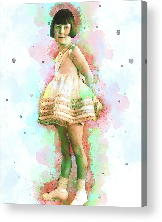 Our Gang Comedy Acrylic Print featuring the digital art Mary Ann by Pheasant Run Gallery