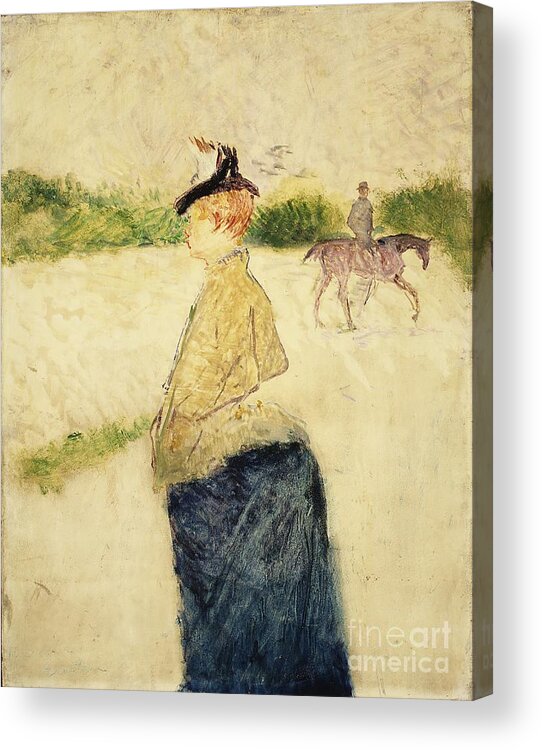 Oil Painting Acrylic Print featuring the drawing Émilie by Heritage Images