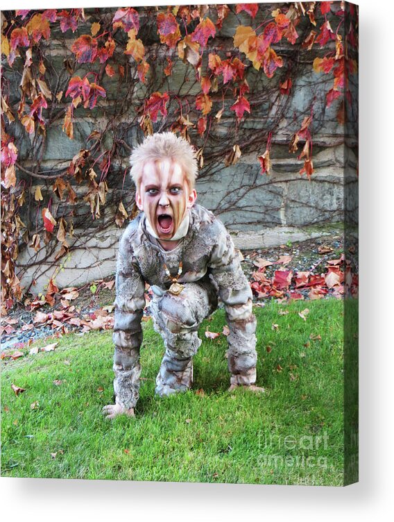 Halloween Acrylic Print featuring the photograph Mummy Costume 7 by Amy E Fraser