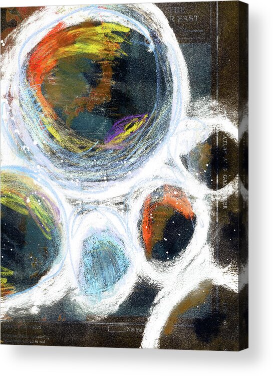 Contemporary Acrylic Print featuring the painting Pangeauno by Tonya Doughty