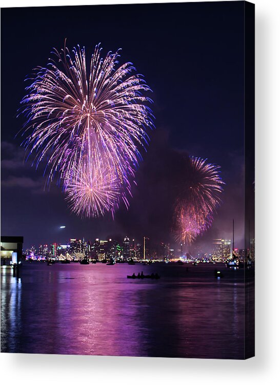 Fireworks Acrylic Print featuring the photograph Patriotic Flair by American Landscapes
