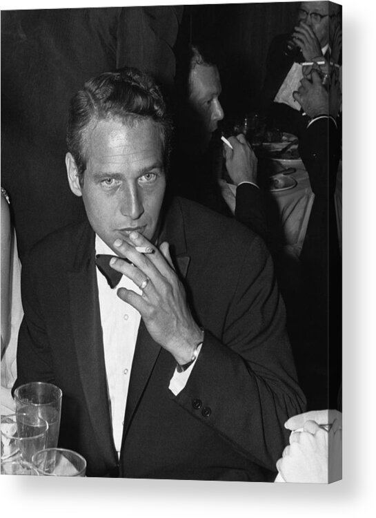 Paul Newman Acrylic Print featuring the photograph Paul Newman by William Lovelace