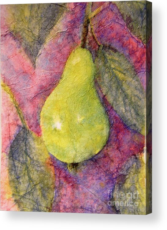 Pear Acrylic Print featuring the painting Pear by Amy Stielstra