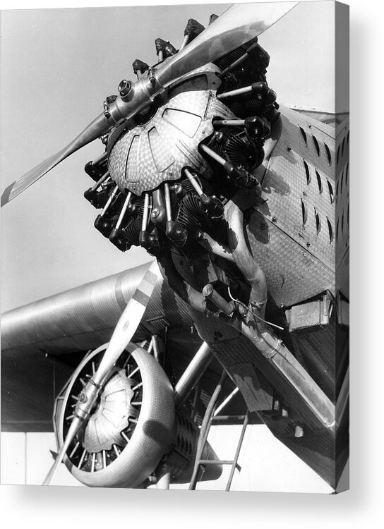 1930-1939 Acrylic Print featuring the photograph Plane Propellers by The New York Historical Society